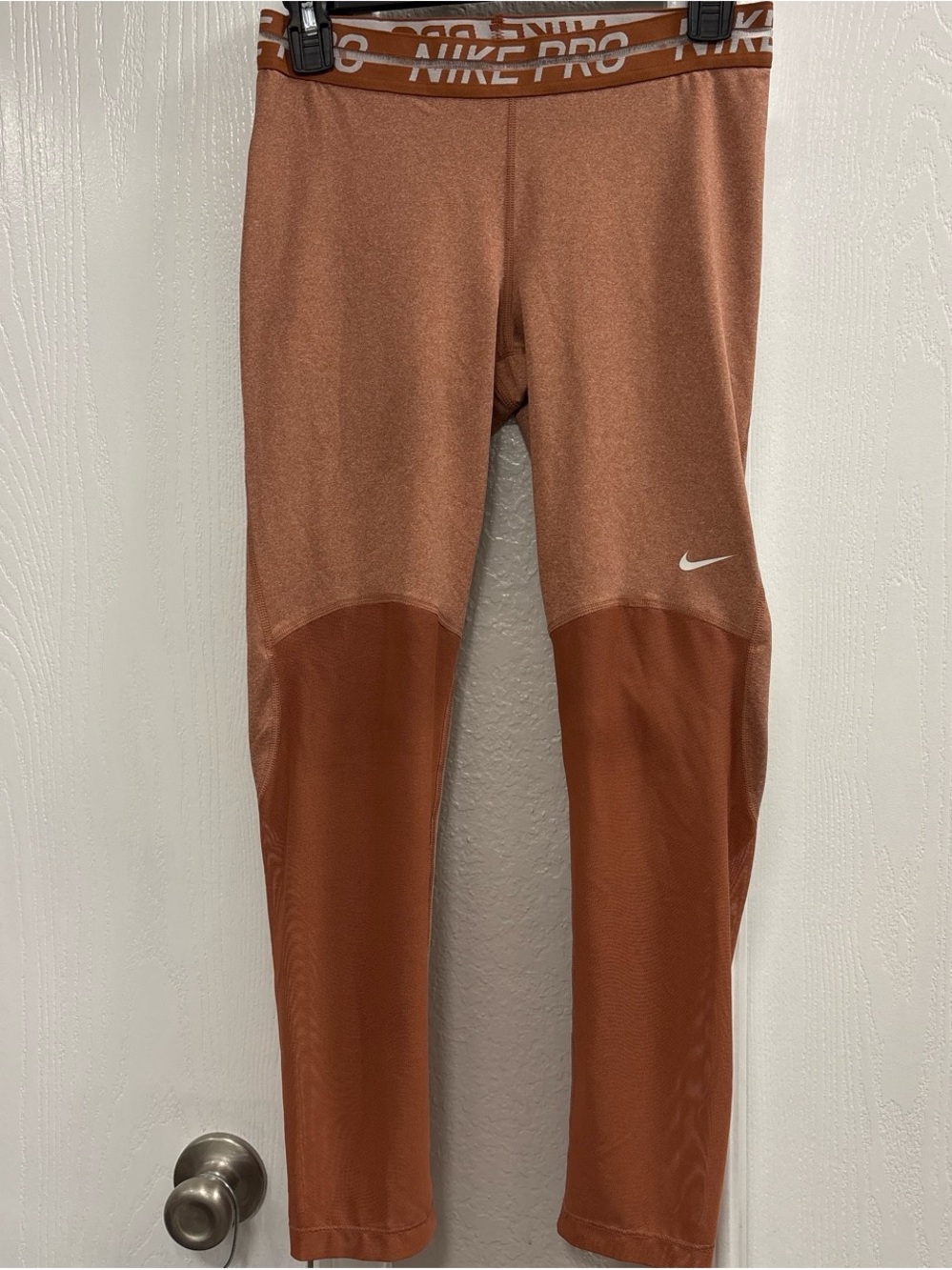 Nike Girls' Rust Orange Pro Leggings
